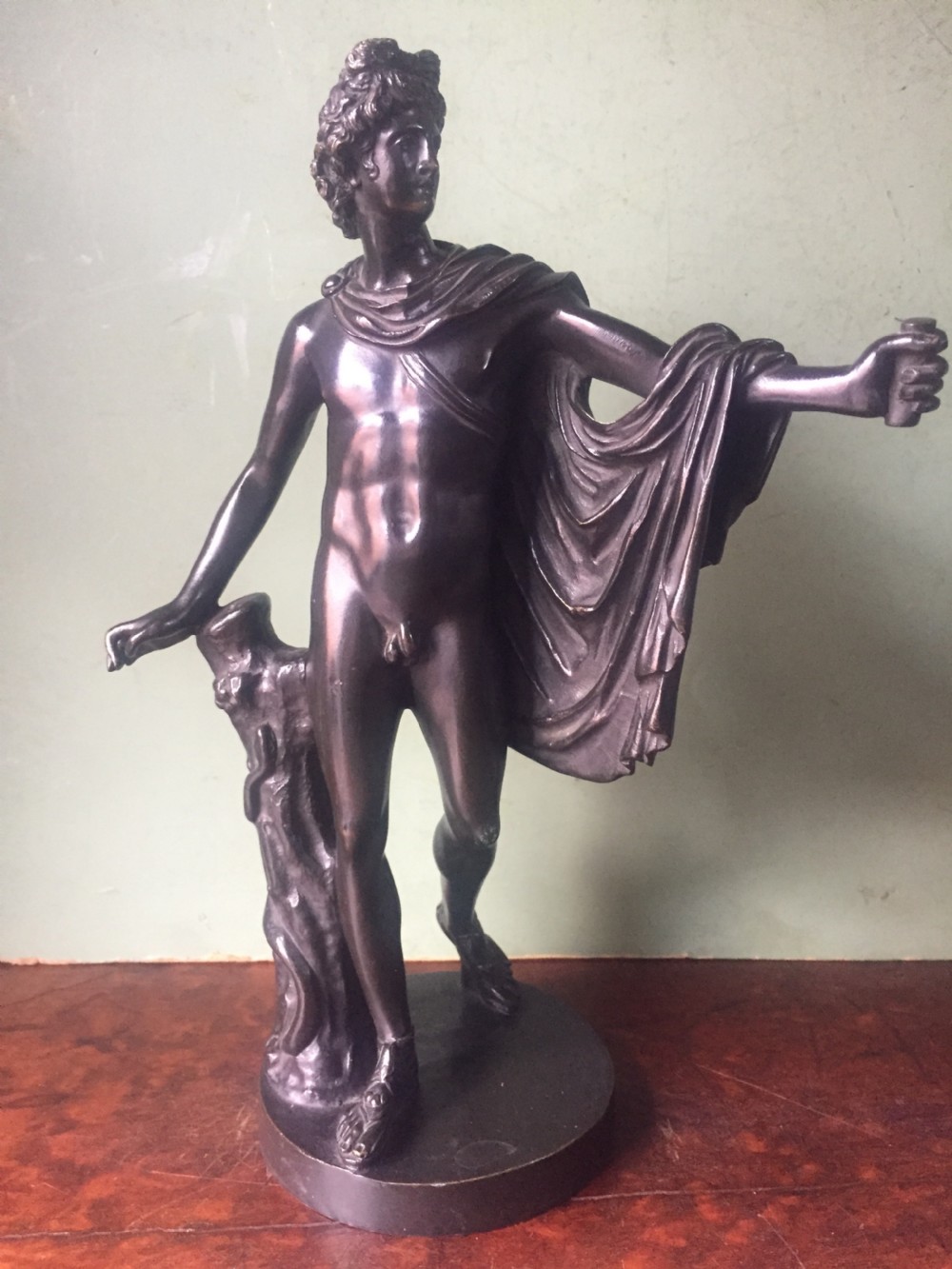 Late C19th Italian bronze 'Grand Tour' souvenir reduction sculpture, after the antique, of 