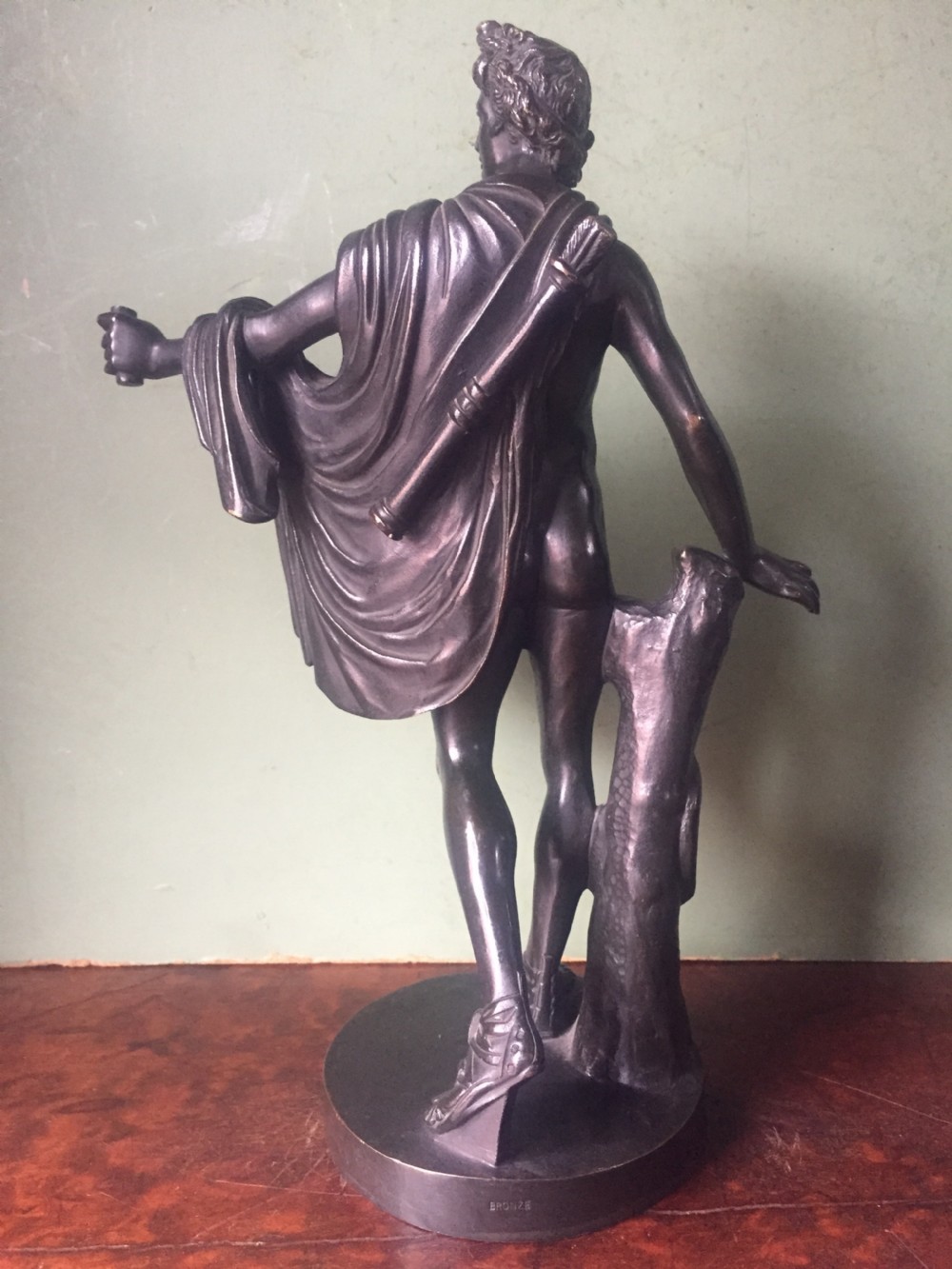 Late C19th Italian bronze 'Grand Tour' souvenir reduction sculpture, after the antique, of 