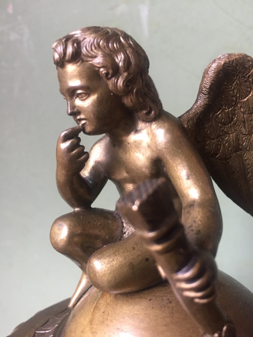 Fine C19th Italian bronze 'Grand Tour' souvenir type inkwell , attributed to Benedetto Boschetti, Rome. View IX