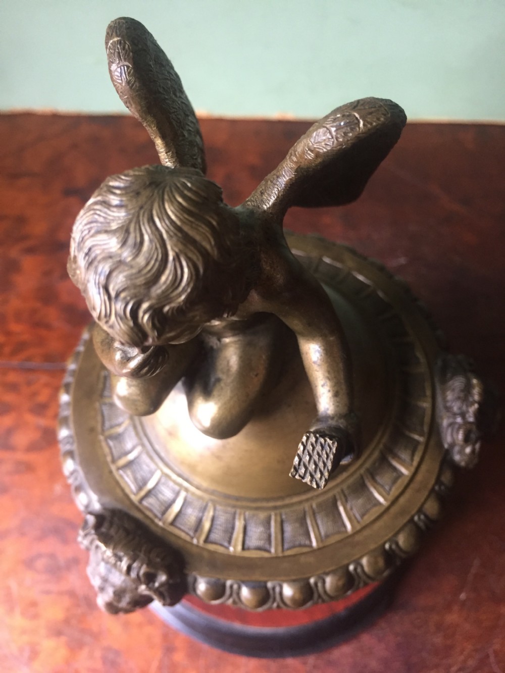 Fine C19th Italian bronze 'Grand Tour' souvenir type inkwell , attributed to Benedetto Boschetti, Rome. View X