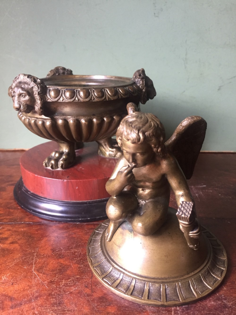 Fine C19th Italian bronze 'Grand Tour' souvenir type inkwell , attributed to Benedetto Boschetti, Rome. View XI