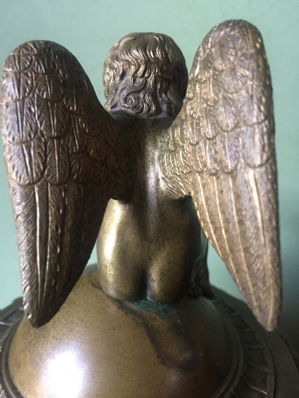 Fine C19th Italian bronze 'Grand Tour' souvenir type inkwell , attributed to Benedetto Boschetti, Rome. View XIX