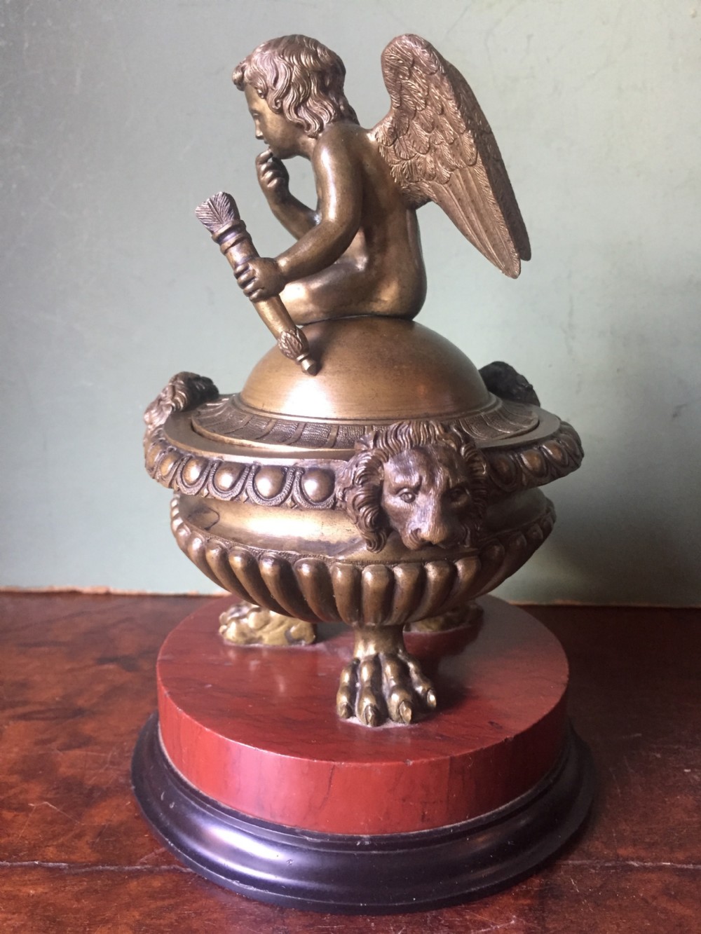 Fine C19th Italian bronze 'Grand Tour' souvenir type inkwell , attributed to Benedetto Boschetti, Rome. View XX