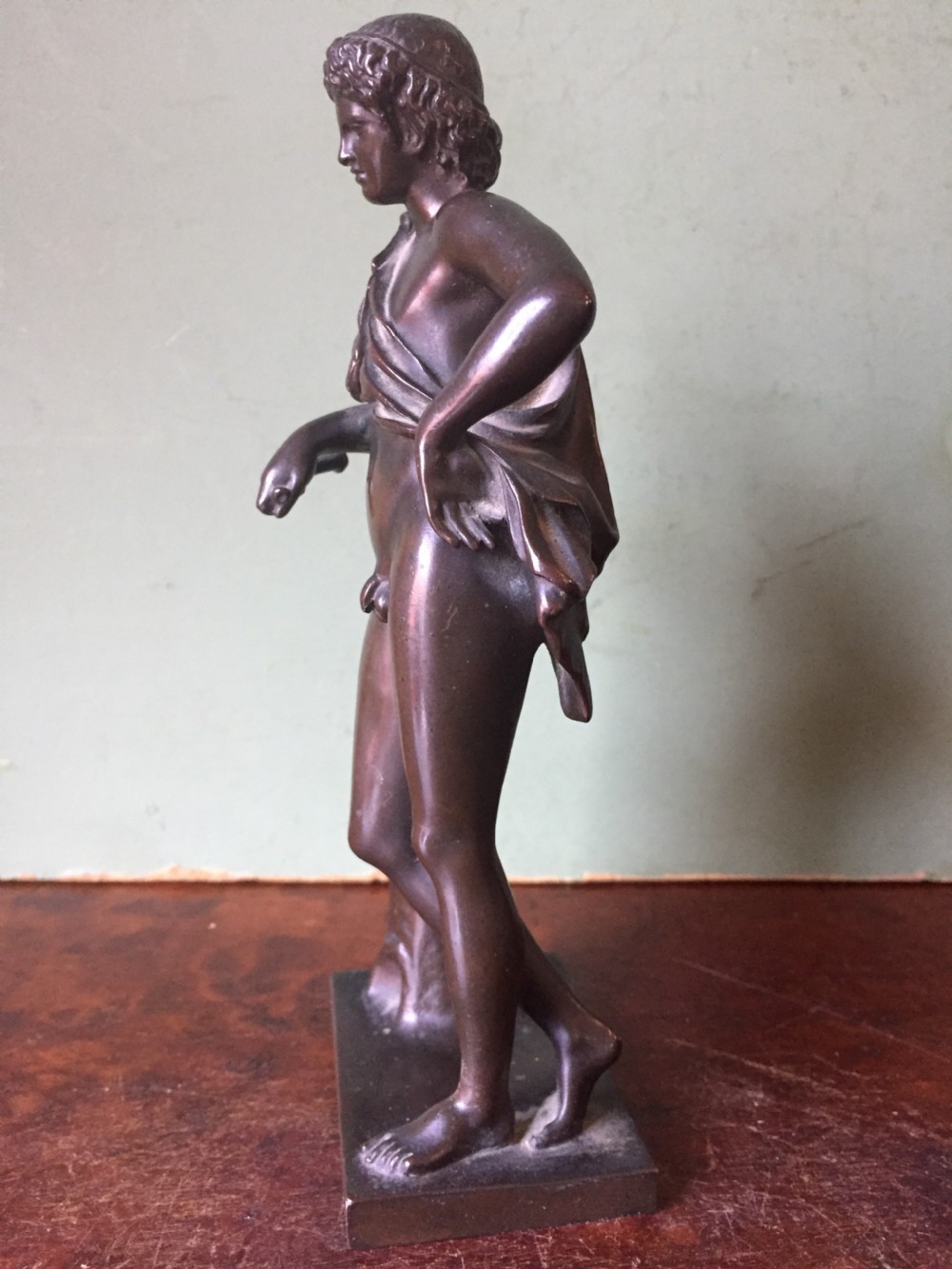Fine pair of C19th 'Grand Tour' souvenir bronze reductions  , after the antique , of the Capitoline fauns by Barbedienne. View X