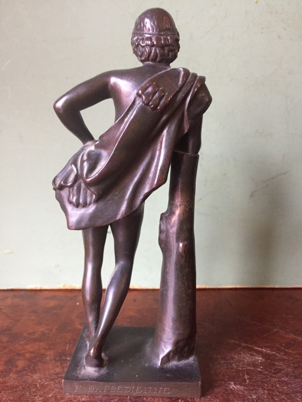 Fine pair of C19th 'Grand Tour' souvenir bronze reductions  , after the antique , of the Capitoline fauns by Barbedienne. View XI