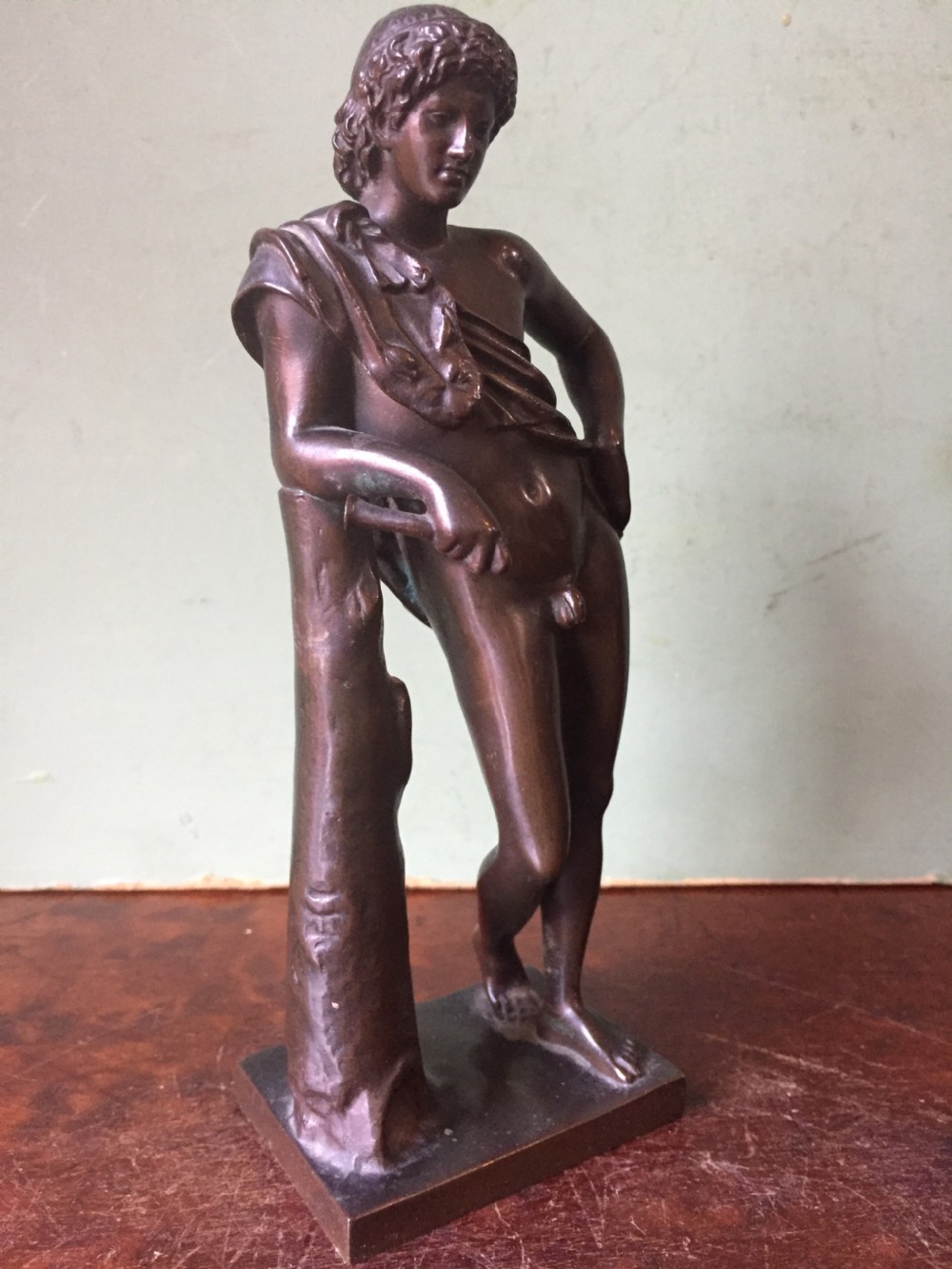 Fine pair of C19th 'Grand Tour' souvenir bronze reductions  , after the antique , of the Capitoline fauns by Barbedienne. View XII