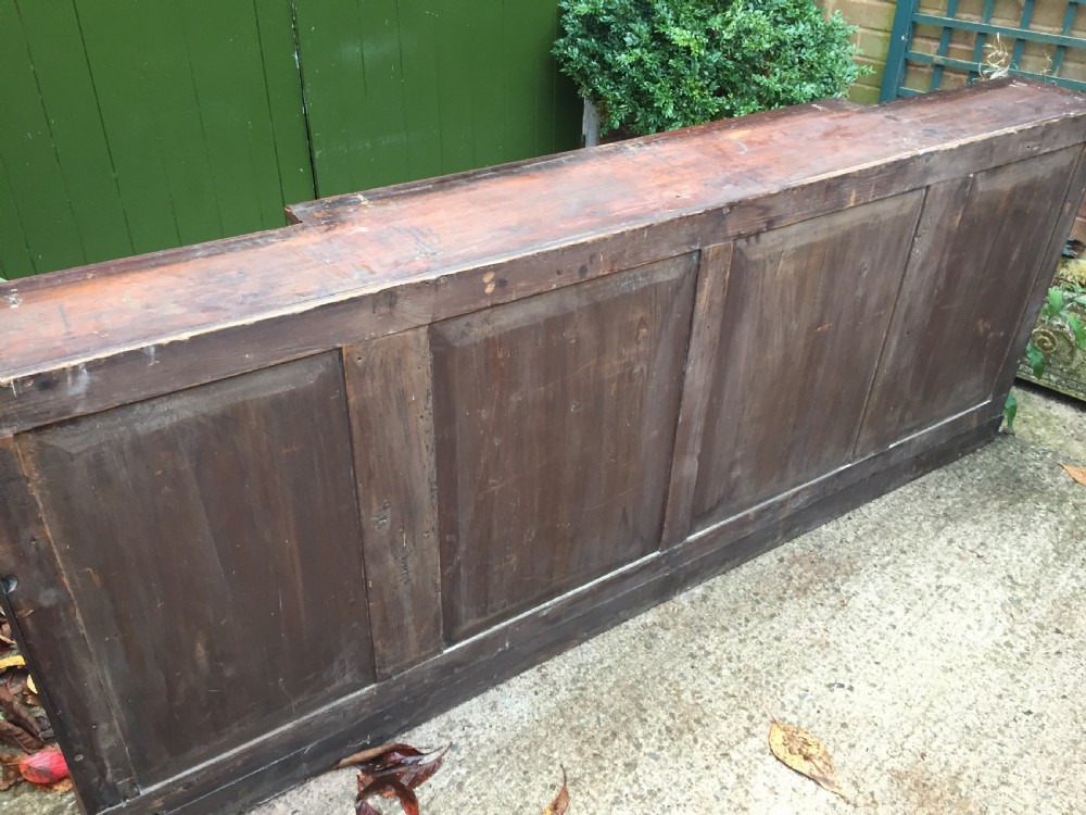 Early C19th Regency period mahogany 'break-front'  library bookcase. View XV