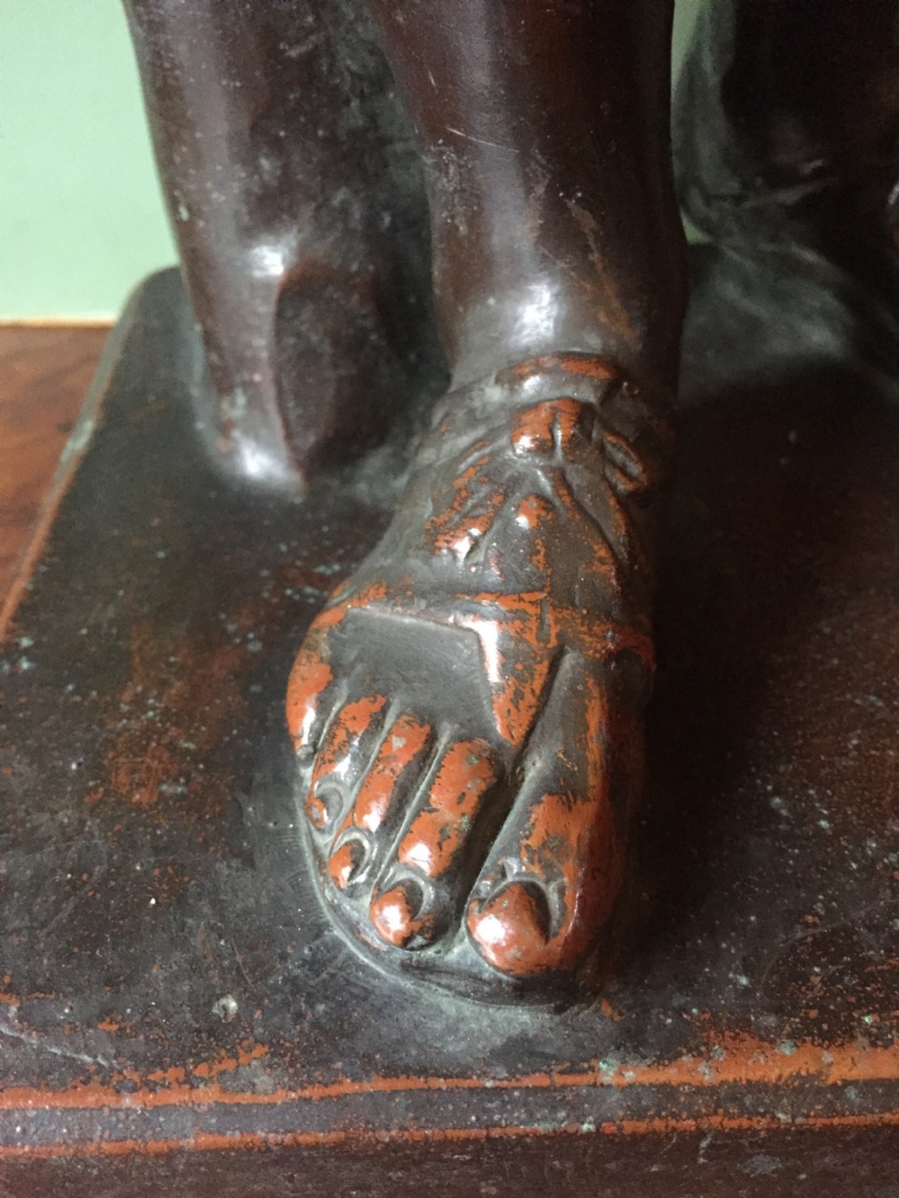 Interesting and decorative classical C19th bronzed ‘electrotype’ copper-clad study ,after the antique , of Diane de Gabies. View VII