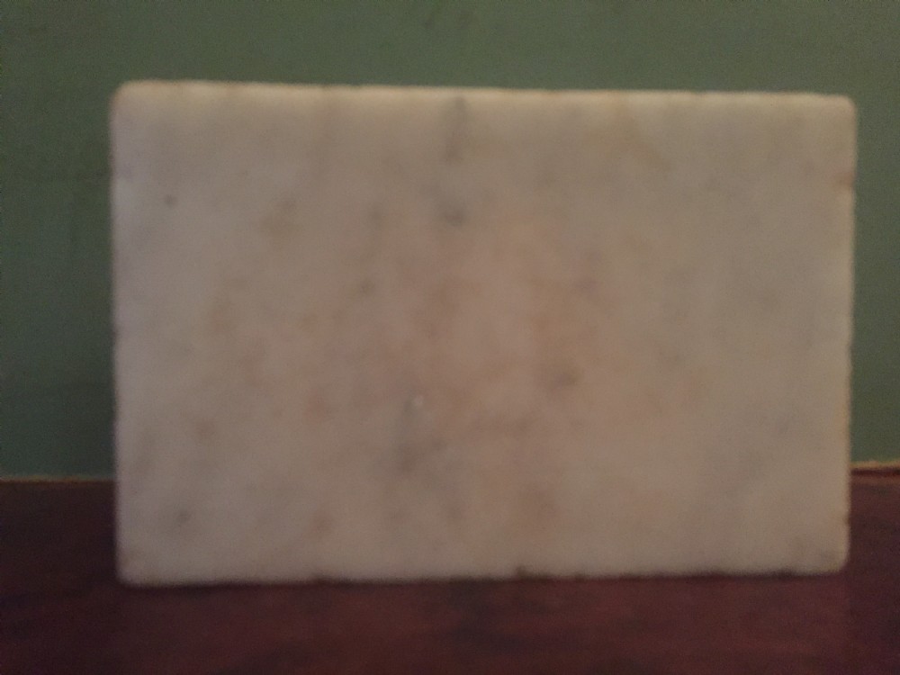 Early C19th Italian specimen marble inlaid rectangular paperweight. View VIII
