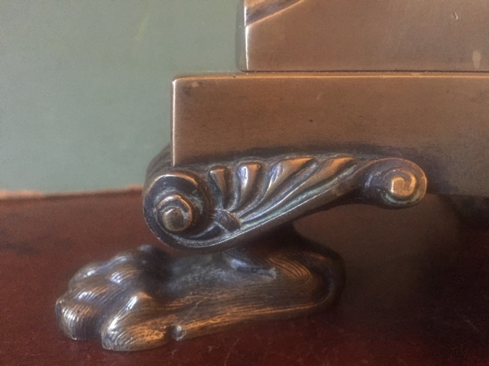 Early C19th George IV period bronze 'cluster-column' form lamp of classical inspiration. View VI