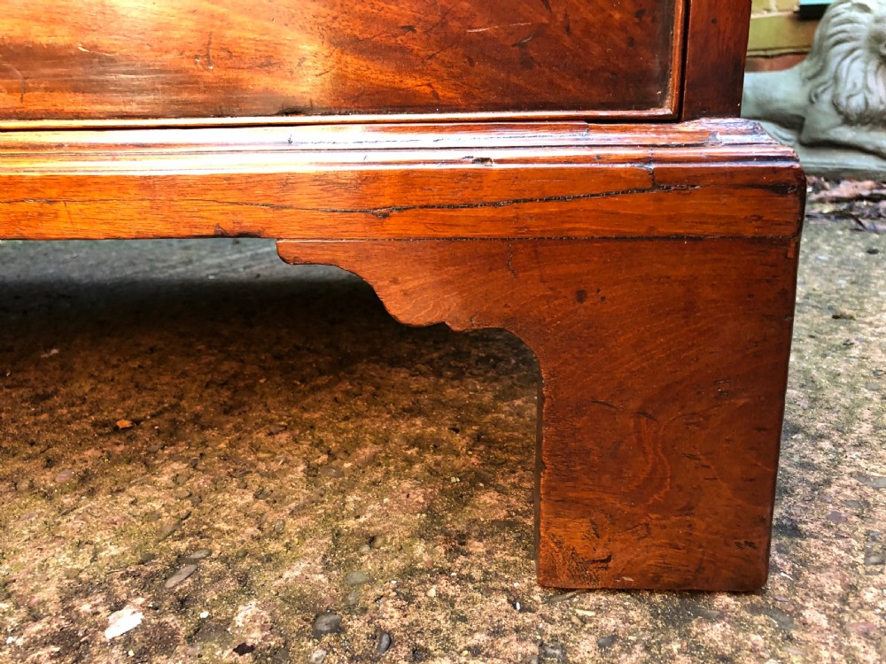 Late C18th George III period mahogany chest-of-drawers of good colour and proportions. View XIII