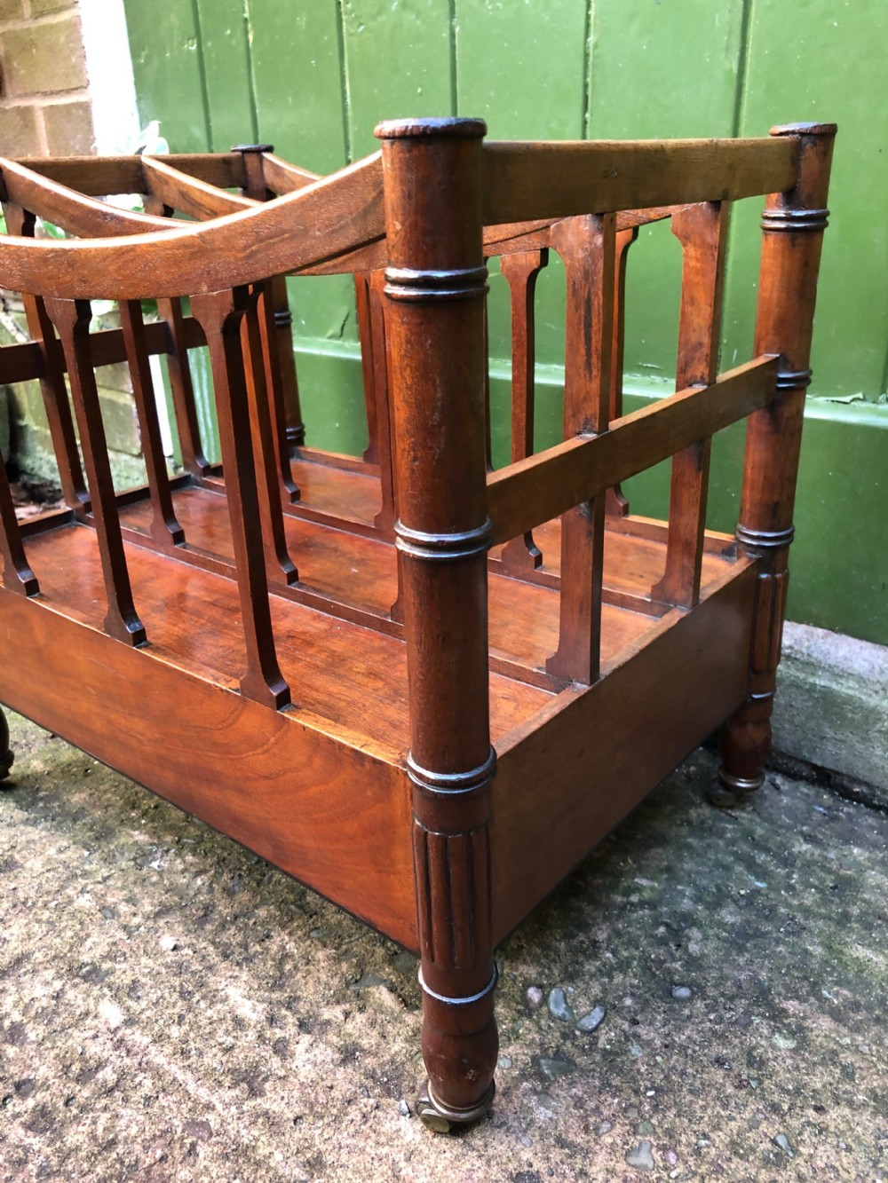 Early C19th Regency period mahogany Canterbury in the manner of Gillows of Lancaster and London. View XI