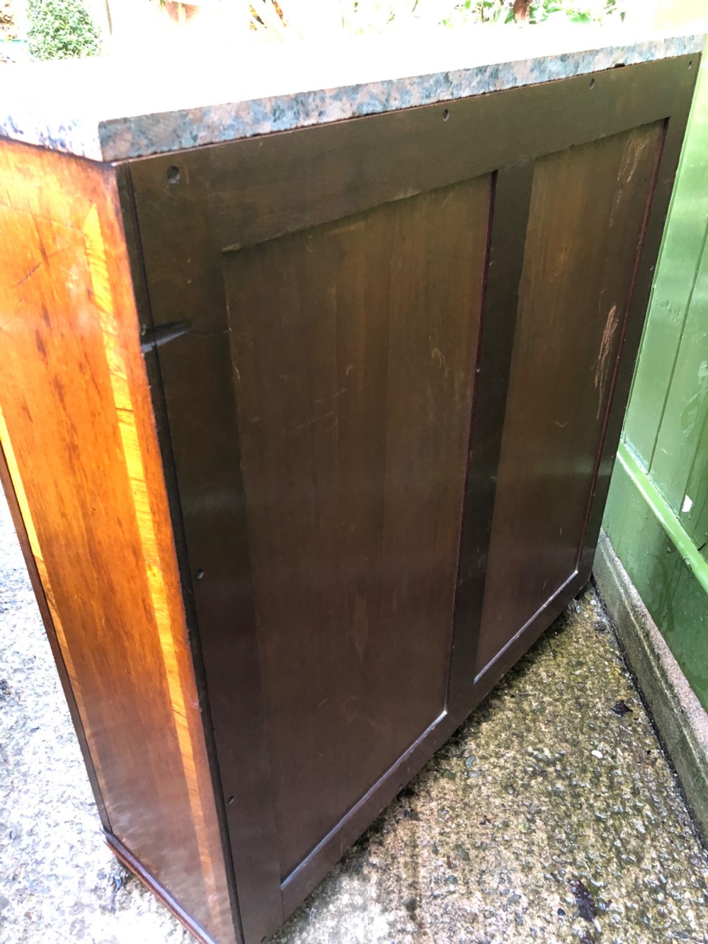 Early C19th Regency period rosewood and mahogany glazed ‘dwarf ‘ bookcase cabinet. View XIII