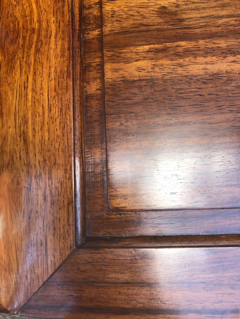 Late C19th Chinese Qing Dynasty carved hardwood low Kang or ‘opium’ table. View XVI