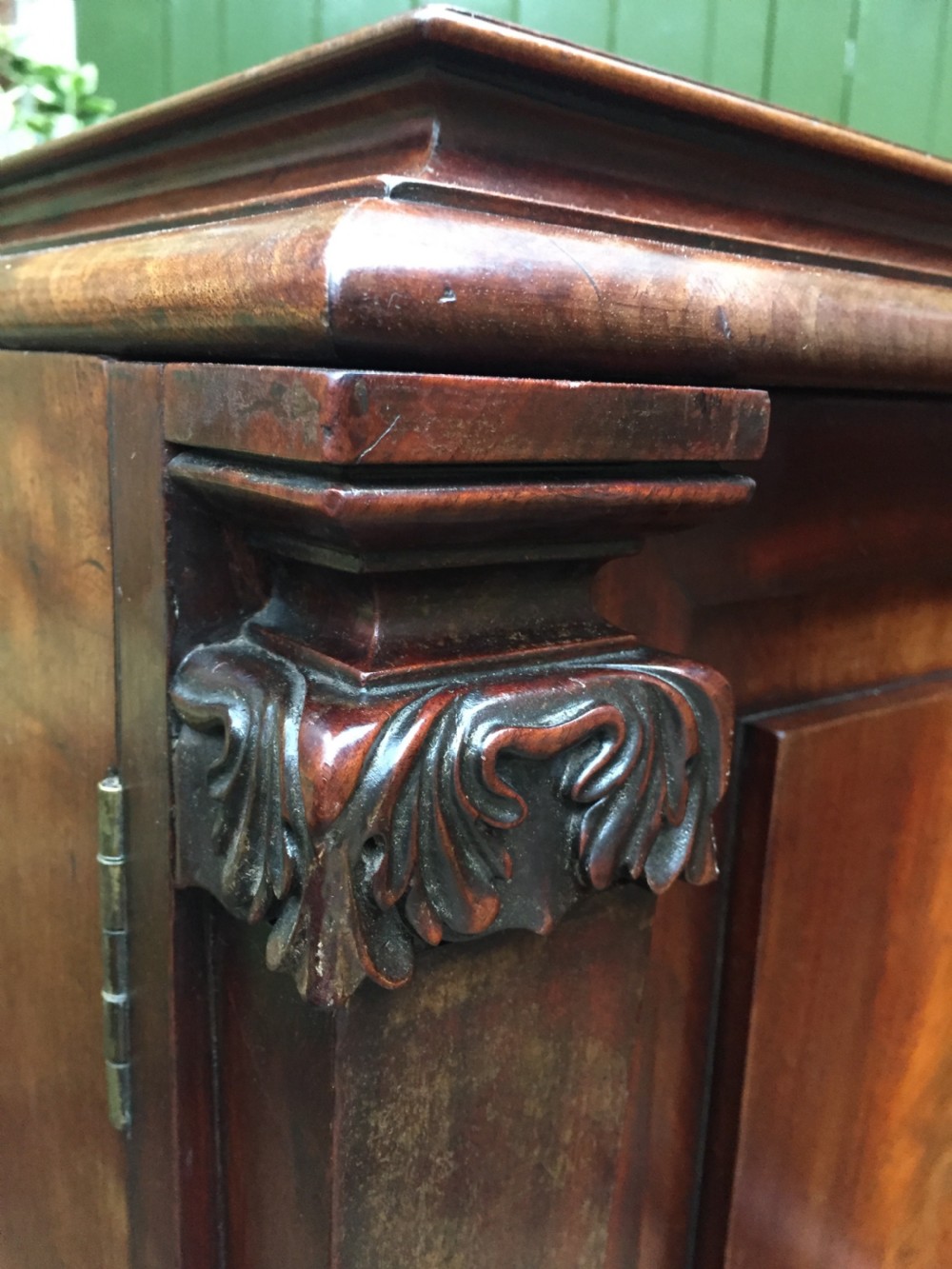 Pair of early C19th George IV period mahogany pedestal cupboards . View XI