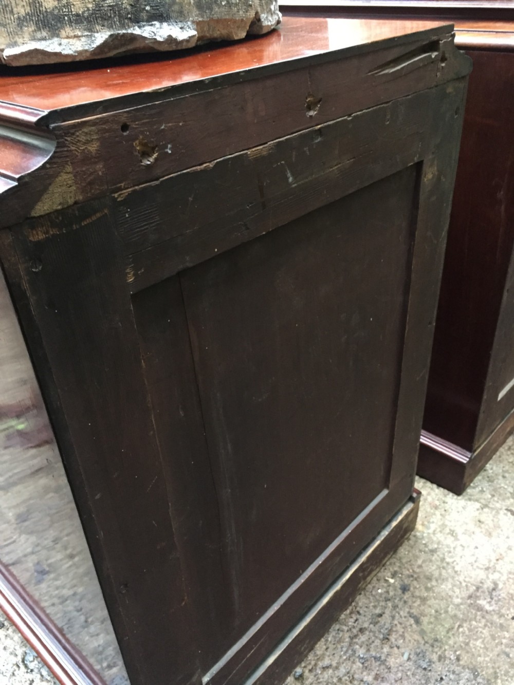 Pair of early C19th George IV period mahogany pedestal cupboards . View XVI