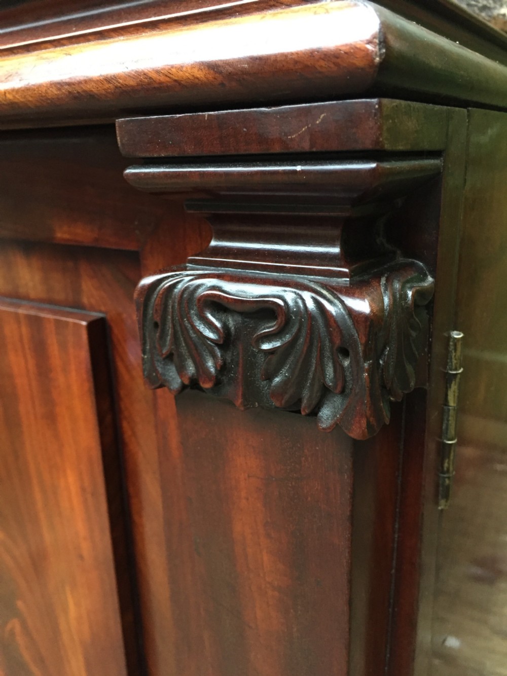 Pair of early C19th George IV period mahogany pedestal cupboards . View XVII