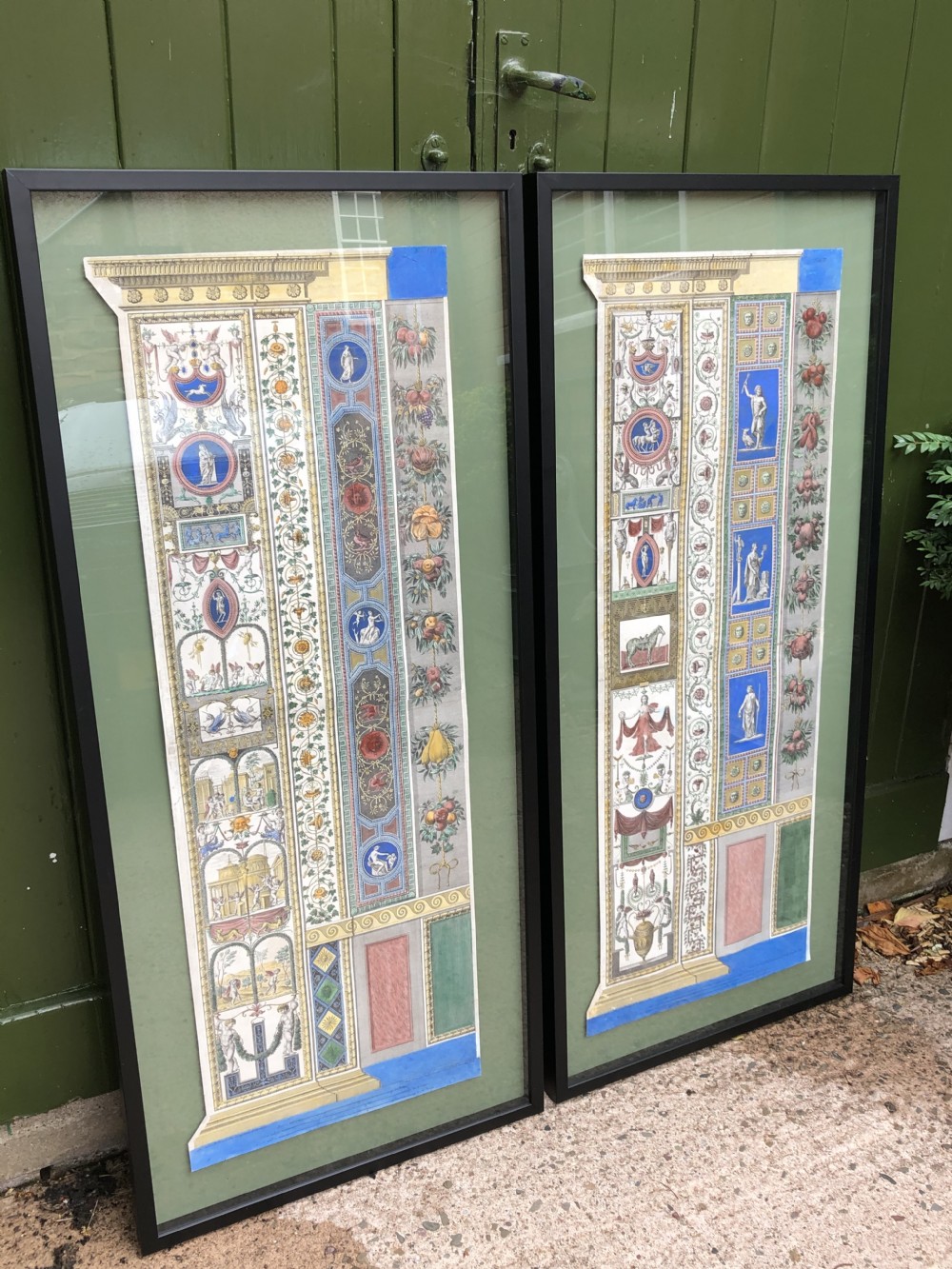 Fine pair of late C18th Italian hand-coloured engravings by Ottaviani after Raphael . View XV