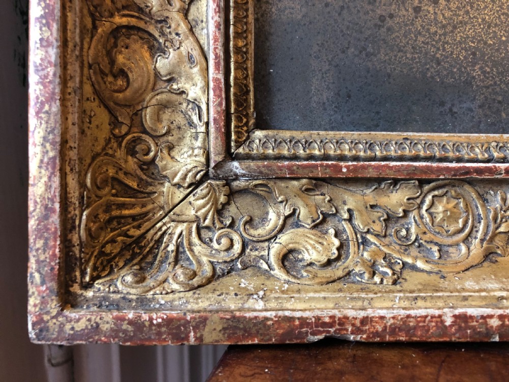 Early C19th French Empire style gilt framed mirror . View VI
