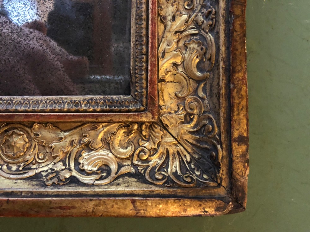Early C19th French Empire style gilt framed mirror . View IX