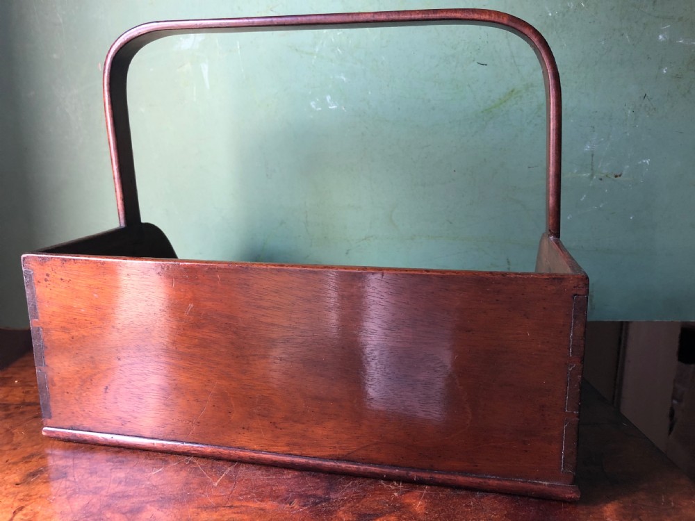 Early C19th Regency period mahogany desk-top book-carrier or stand. View III