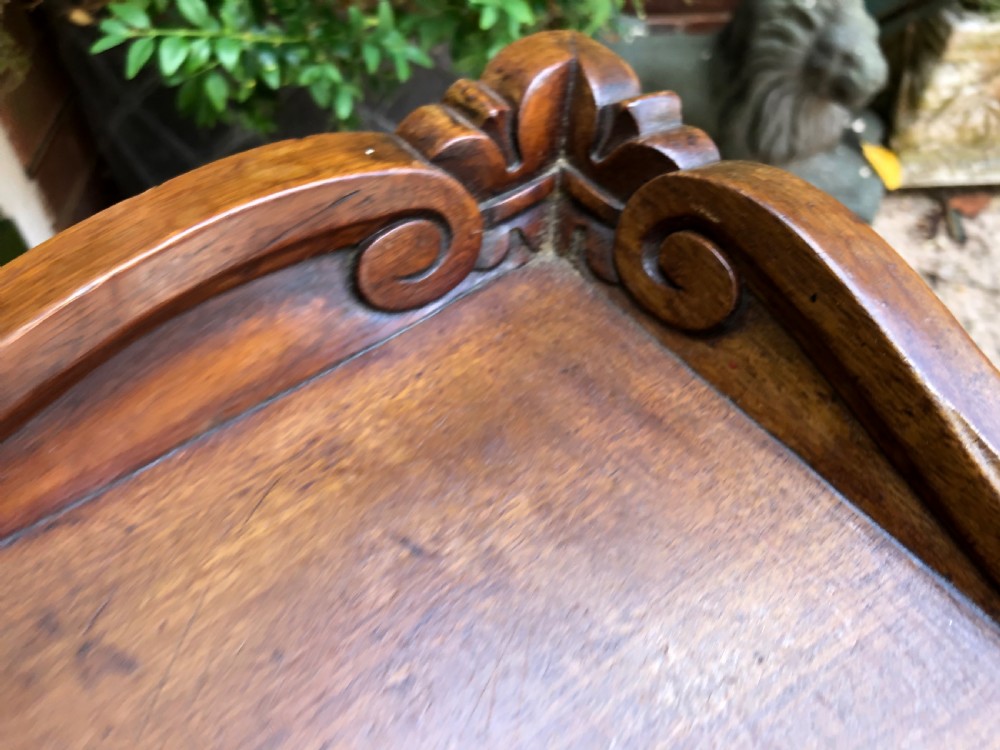 Early C19th George IV period mahogany writing or drawing table of Gillows design  View XIII