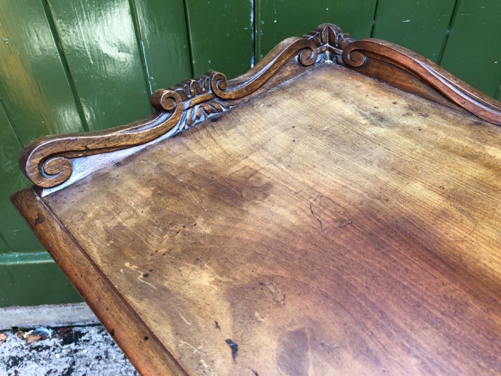 Early C19th George IV period mahogany writing or drawing table of Gillows design  View XIV