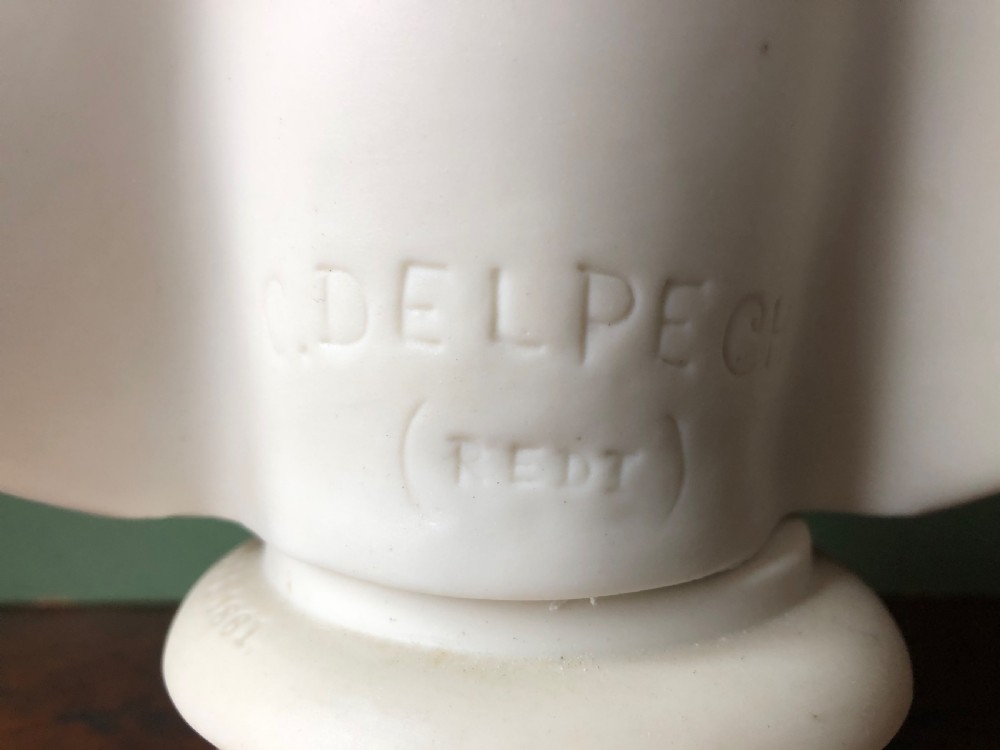 C19th parian-ware porcelain bust study of “The Apollo Belvedere “. View V