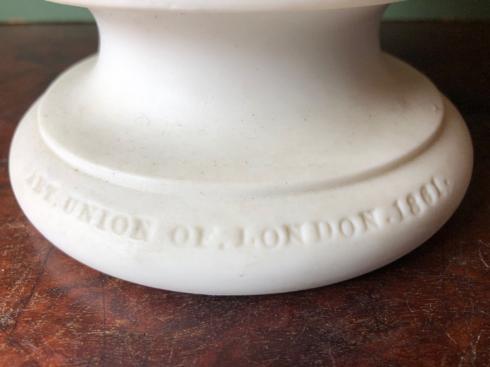 C19th parian-ware porcelain bust study of “The Apollo Belvedere “. View VII
