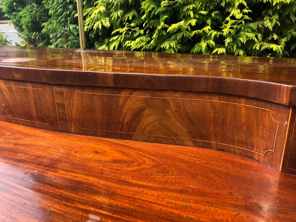 Late C18th George III period Scottish mahogany serpentine-front sideboard . View XXIV