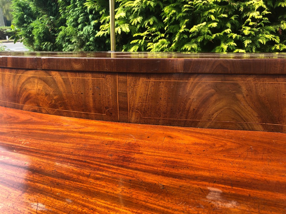 Late C18th George III period Scottish mahogany serpentine-front sideboard . View XXVII