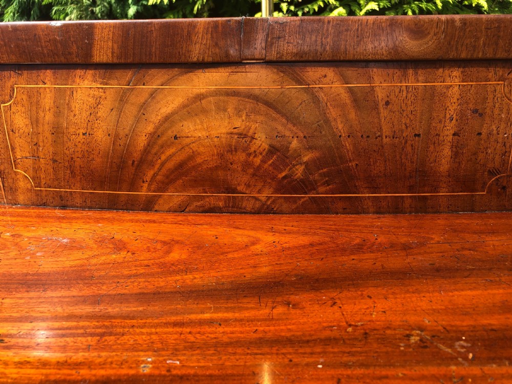 Late C18th George III period Scottish mahogany serpentine-front sideboard . View XXVIII