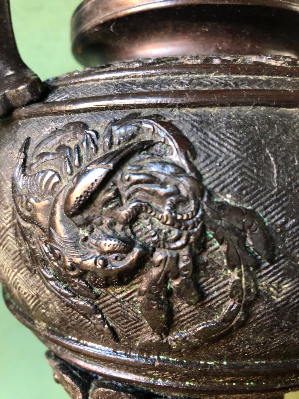 Late C19th Japanese Meiji period (1868-1912)  bronze ‘Koro’ or incense-burner. View VIII