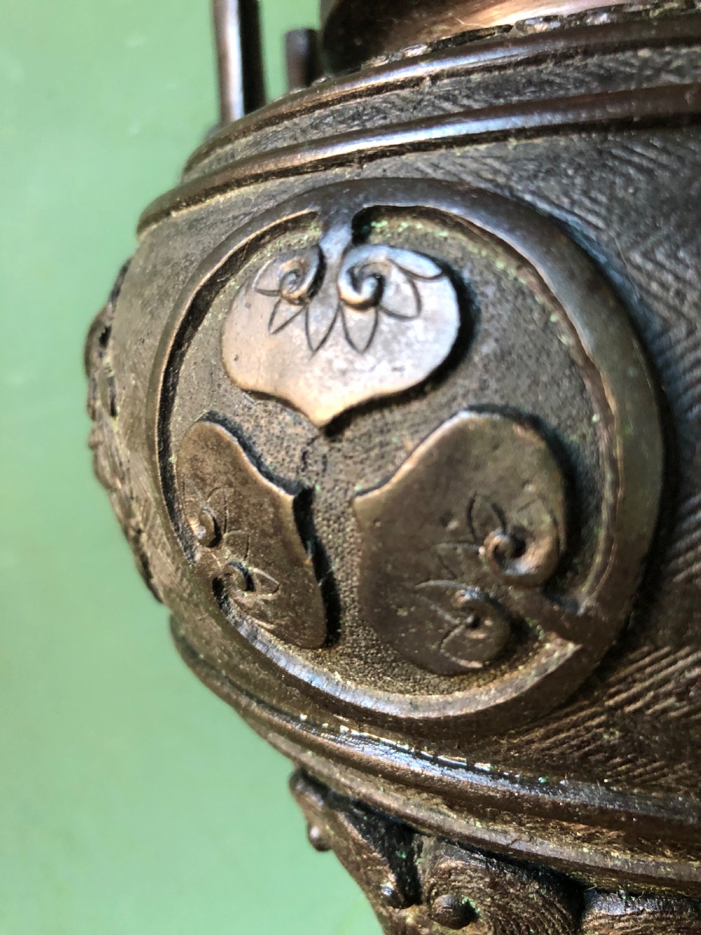 Late C19th Japanese Meiji period (1868-1912)  bronze ‘Koro’ or incense-burner. View XIX