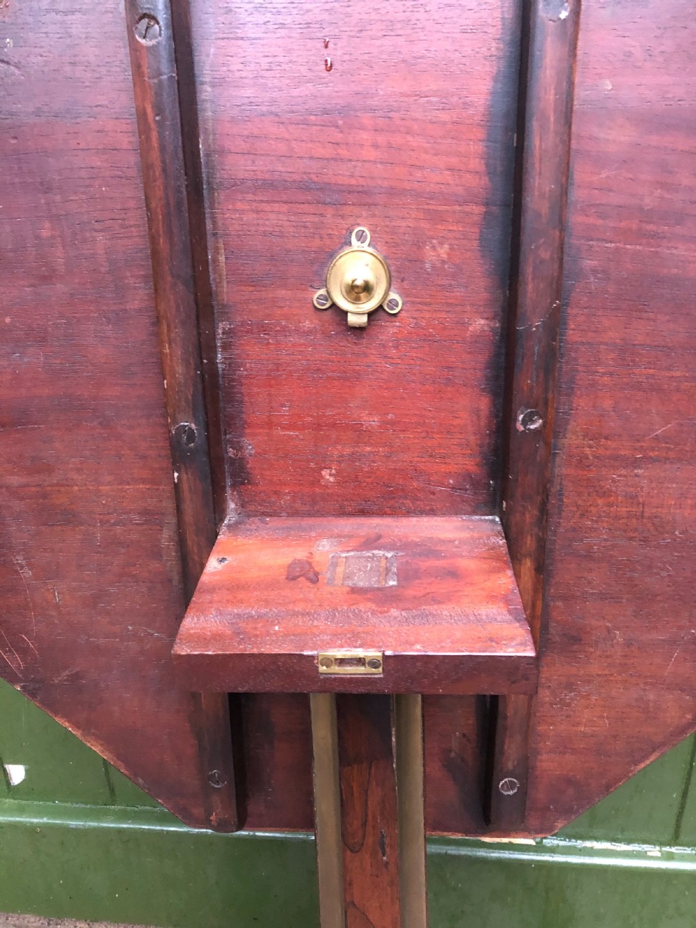 Early C19th Regency period brass-mounted rosewood octagonal topped occasional table . View XV