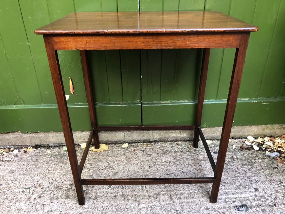 Late C18th George III period mahogany rectangular side or centre table . View VI