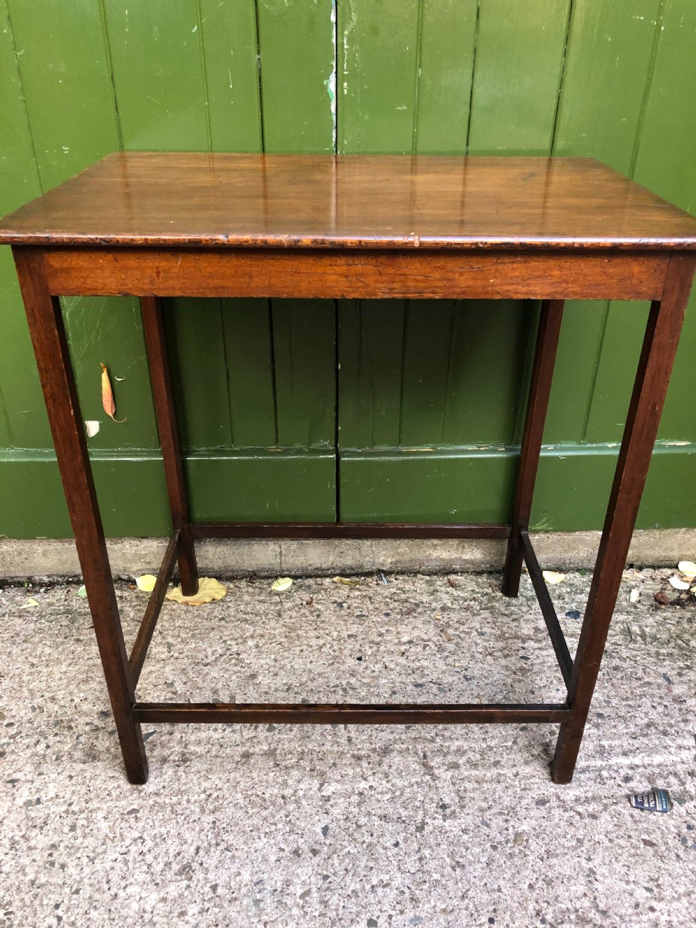 Late C18th George III period mahogany rectangular side or centre table . View VII