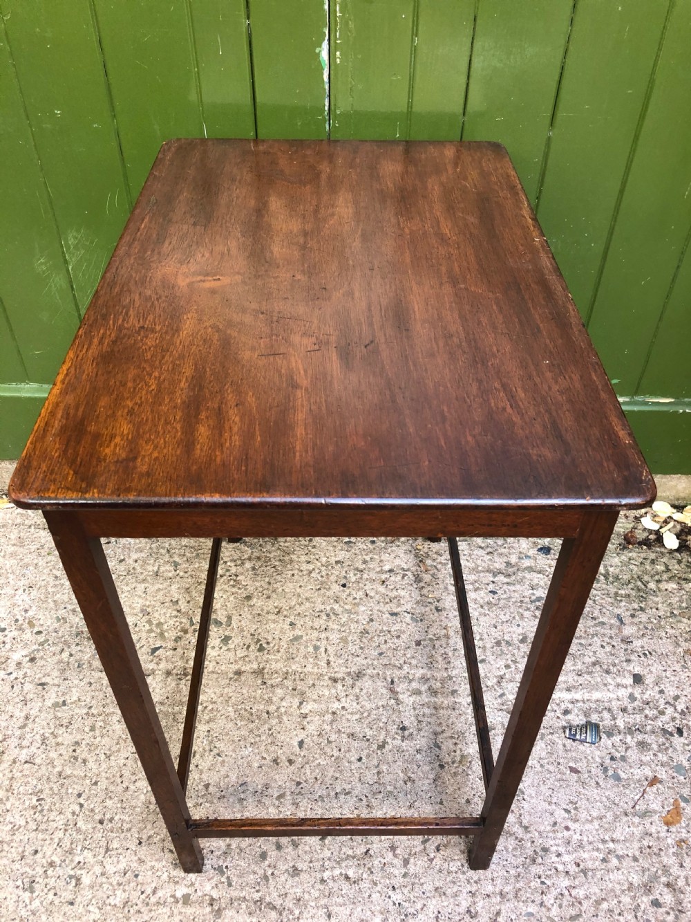Late C18th George III period mahogany rectangular side or centre table . View IX