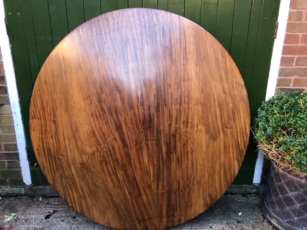 Early C19th Regency mahogany circular dining or centre table 60” diameter. View XXI