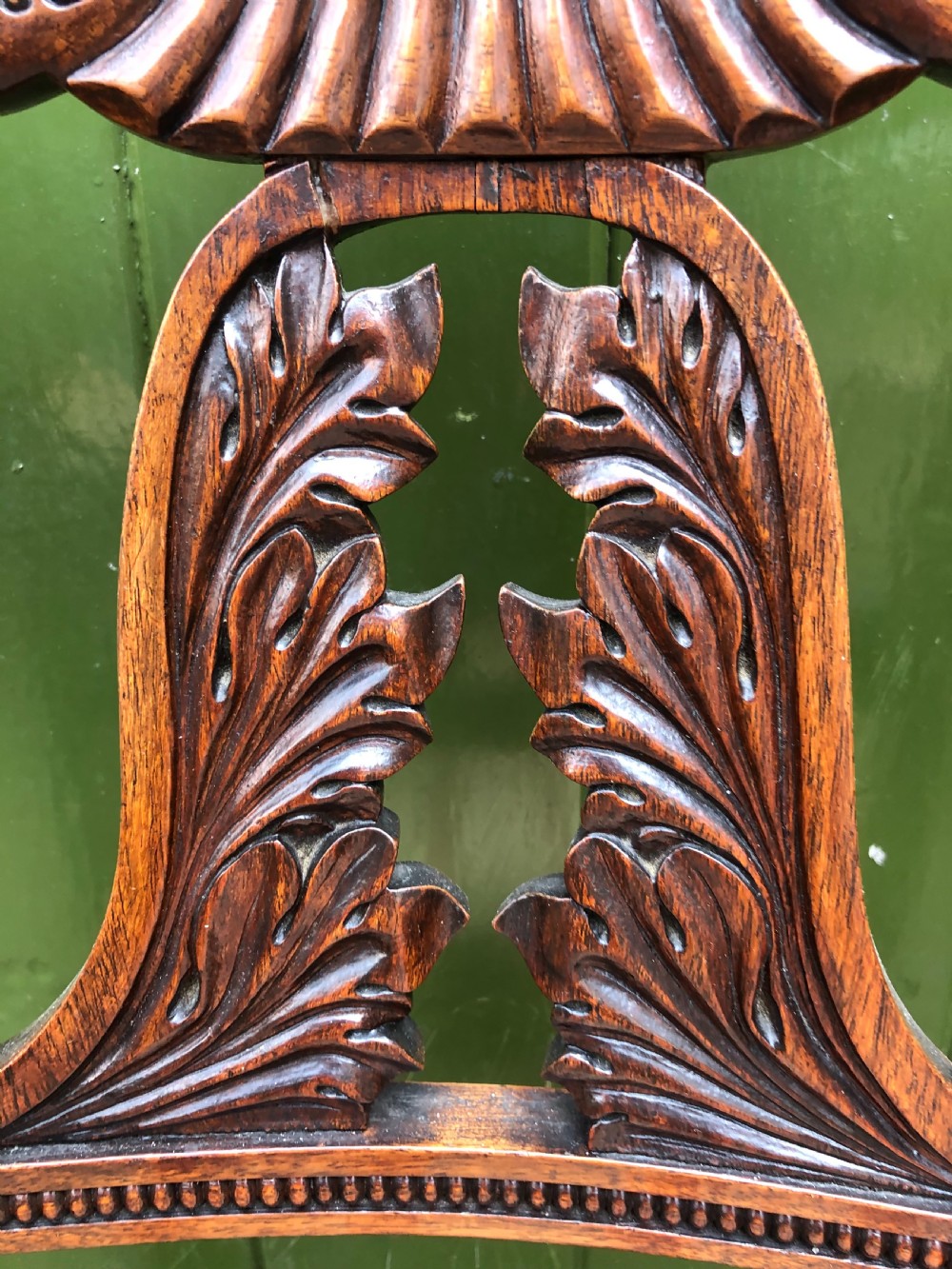 Set of 6 early C19th George IV period carved rosewood dining chairs in the manner of Gillows of Lancaster. View VII