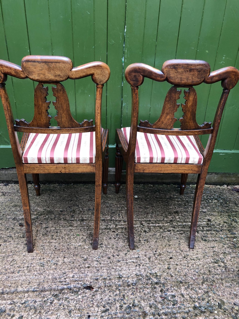 Set of 6 early C19th George IV period carved rosewood dining chairs in the manner of Gillows of Lancaster. View XIII