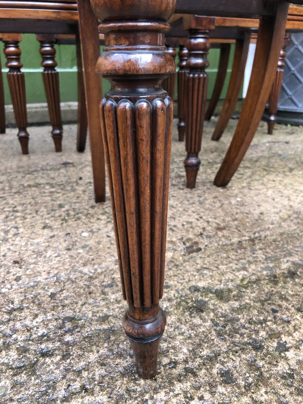 Set of 6 early C19th George IV period carved rosewood dining chairs in the manner of Gillows of Lancaster. View XVII