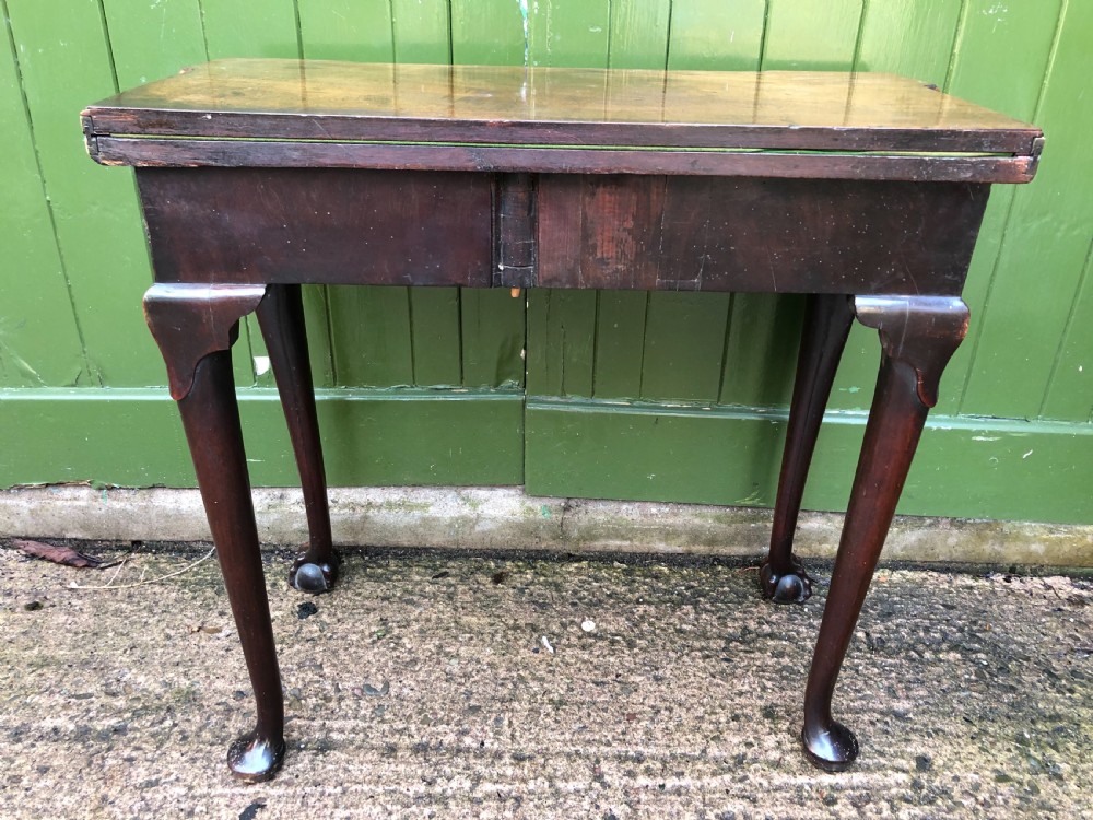 Fine mid C18th George II Chippendale period mahogany gaming table. View XI
