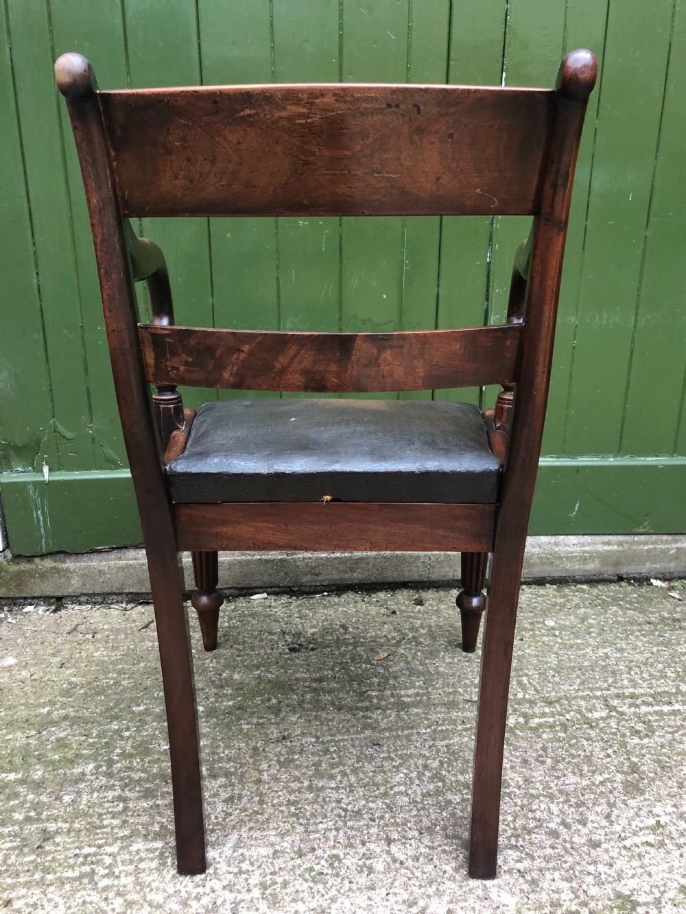 Early C19th Regency period mahogany armchair of good rich colour and proportions. View III