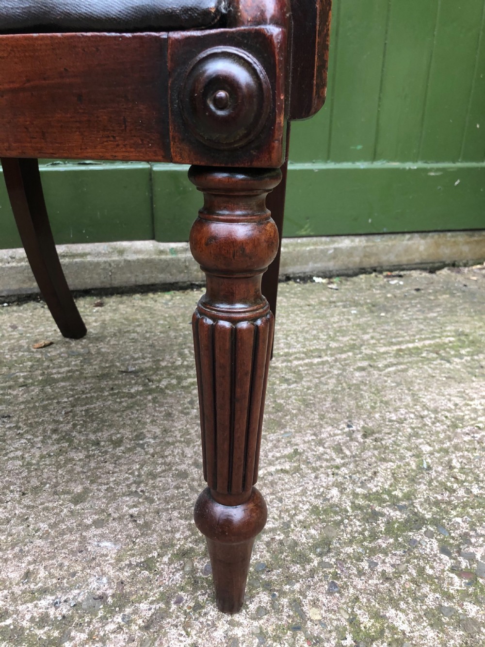 Early C19th Regency period mahogany armchair of good rich colour and proportions. View IV