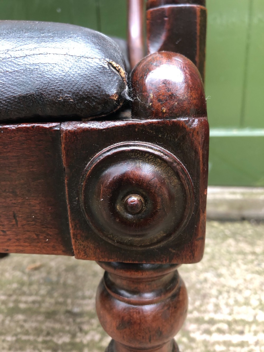 Early C19th Regency period mahogany armchair of good rich colour and proportions. View X