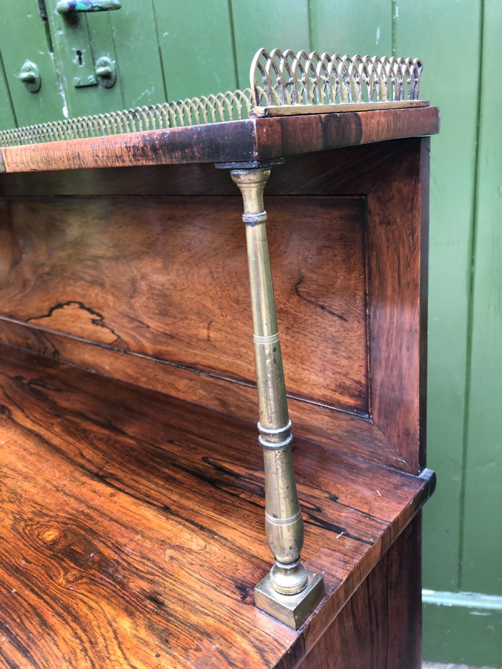 Fine quality early C19th Regency period rosewood and gilt brass-mounted chiffonier.
 View XXII