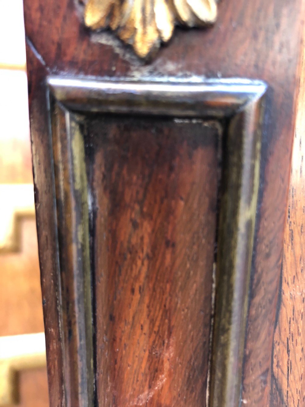 Fine quality early C19th Regency period rosewood and gilt brass-mounted chiffonier.
 View XXVII