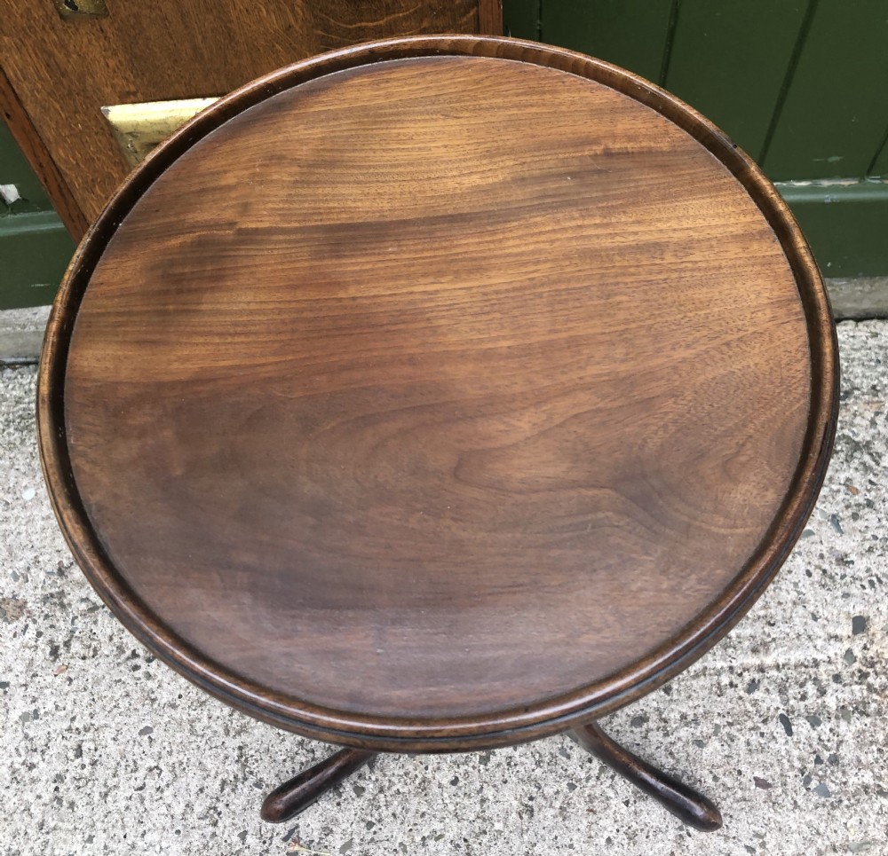 C18th George III period mahogany torchere or candlestand . View XV
