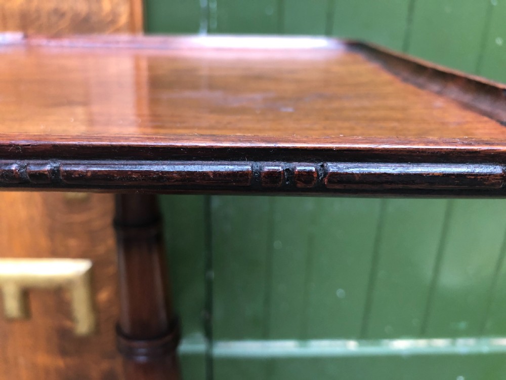 Early C19th George IV period mahogany lamp table or ‘flower stand’ . View V